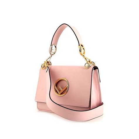 fendi kan i bag pink|fendi canvas shoulder bag.